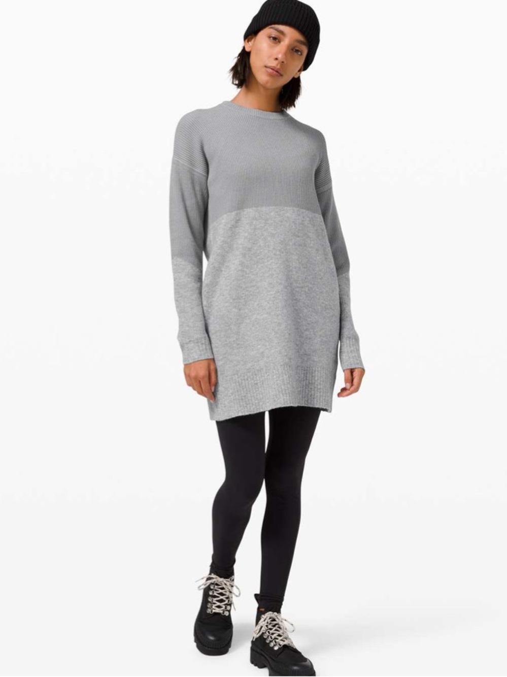 Lululemon Restful Intention Cashmere Blend Tunic Sweater in Grey